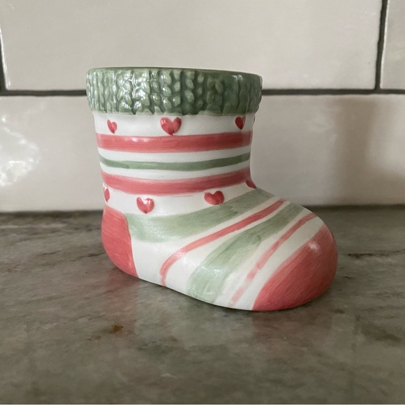 Hallmark Bootie Votive Candle Holder Vintage - Picture 1 of 4